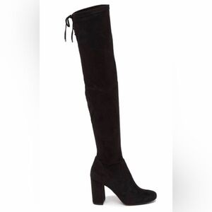bp. Black Suede Over-the-Knee Block Heel Boot